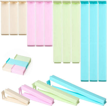 Food bag clips 45 pack multicolour for kitchen storage