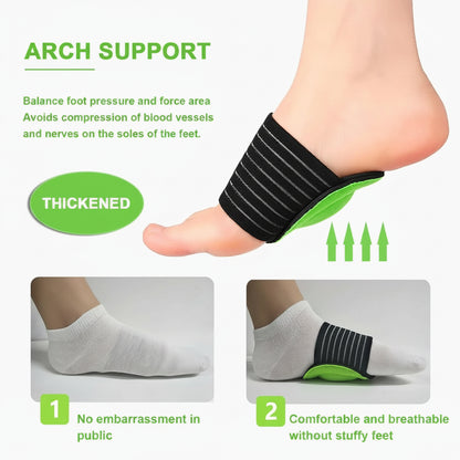 Arch support insole placed inside shoe for daily use