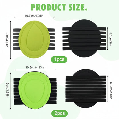Top view of foot arch support insoles showing full design