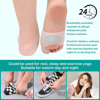 Foot pain relief insoles used while walking