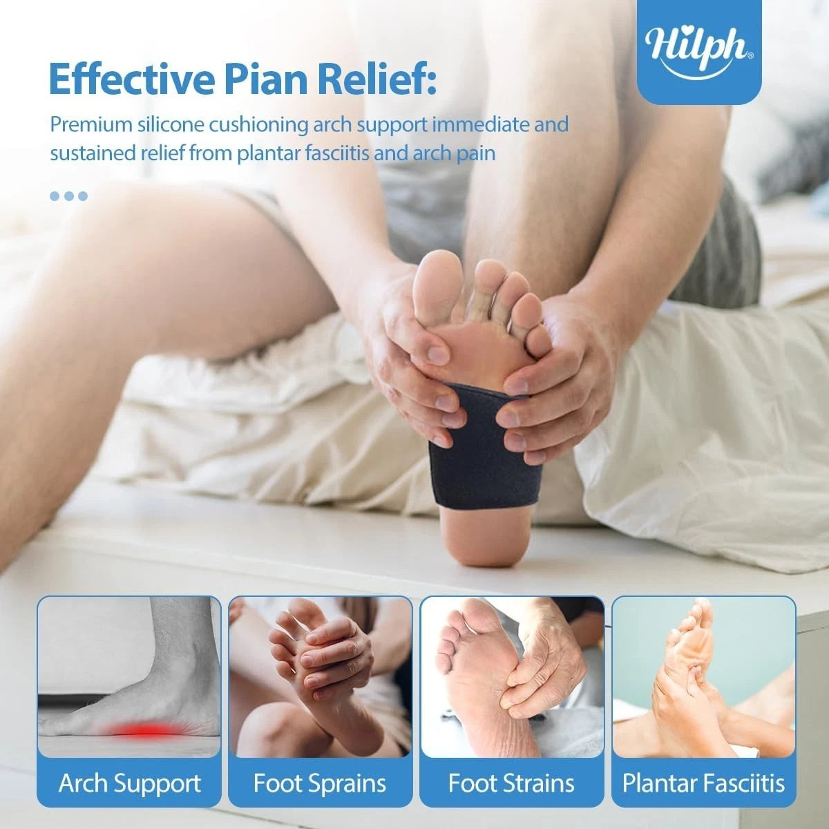 Foot support insoles used for long standing and walking
