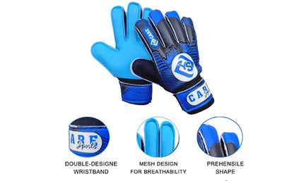 Football gloves showing grip palm close detail
