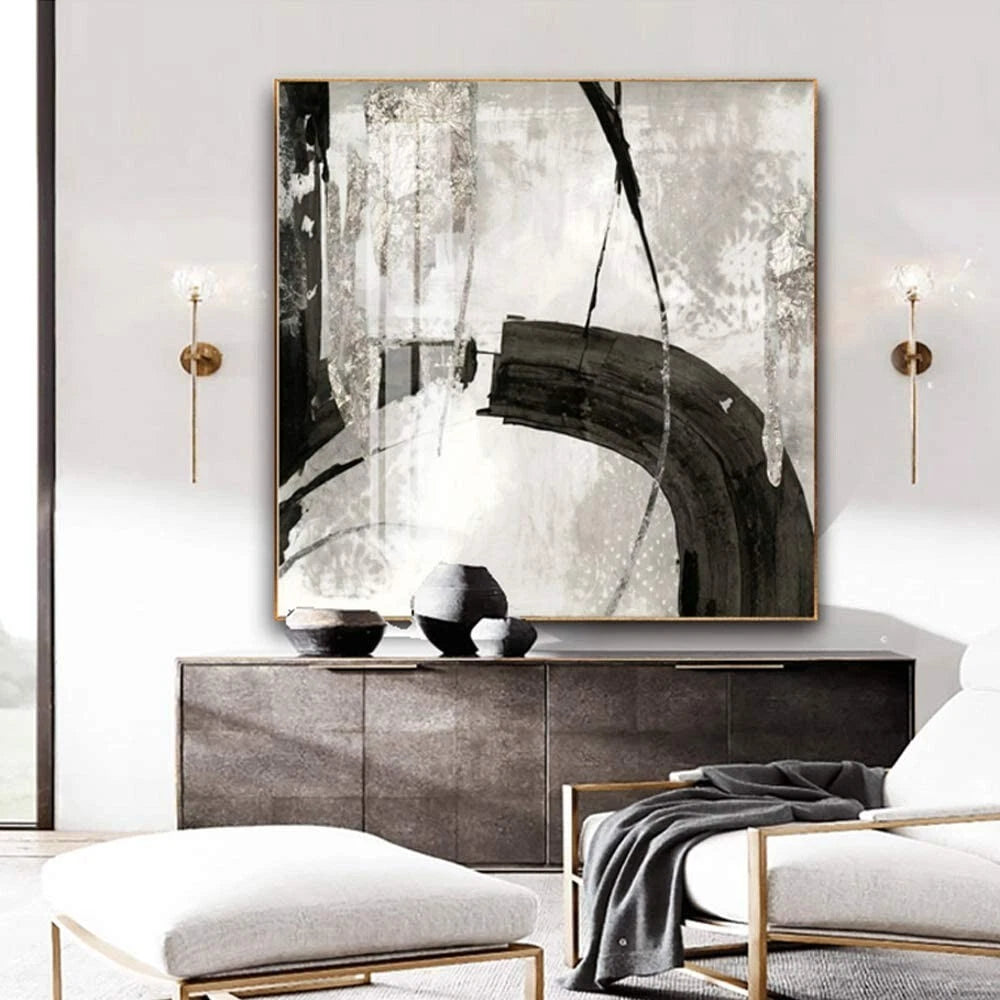 Furniture decor metallic foil flakes applied for finish