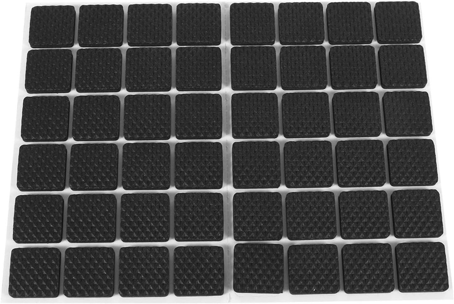 Furniture felt pads applied to chair legs for floor protection