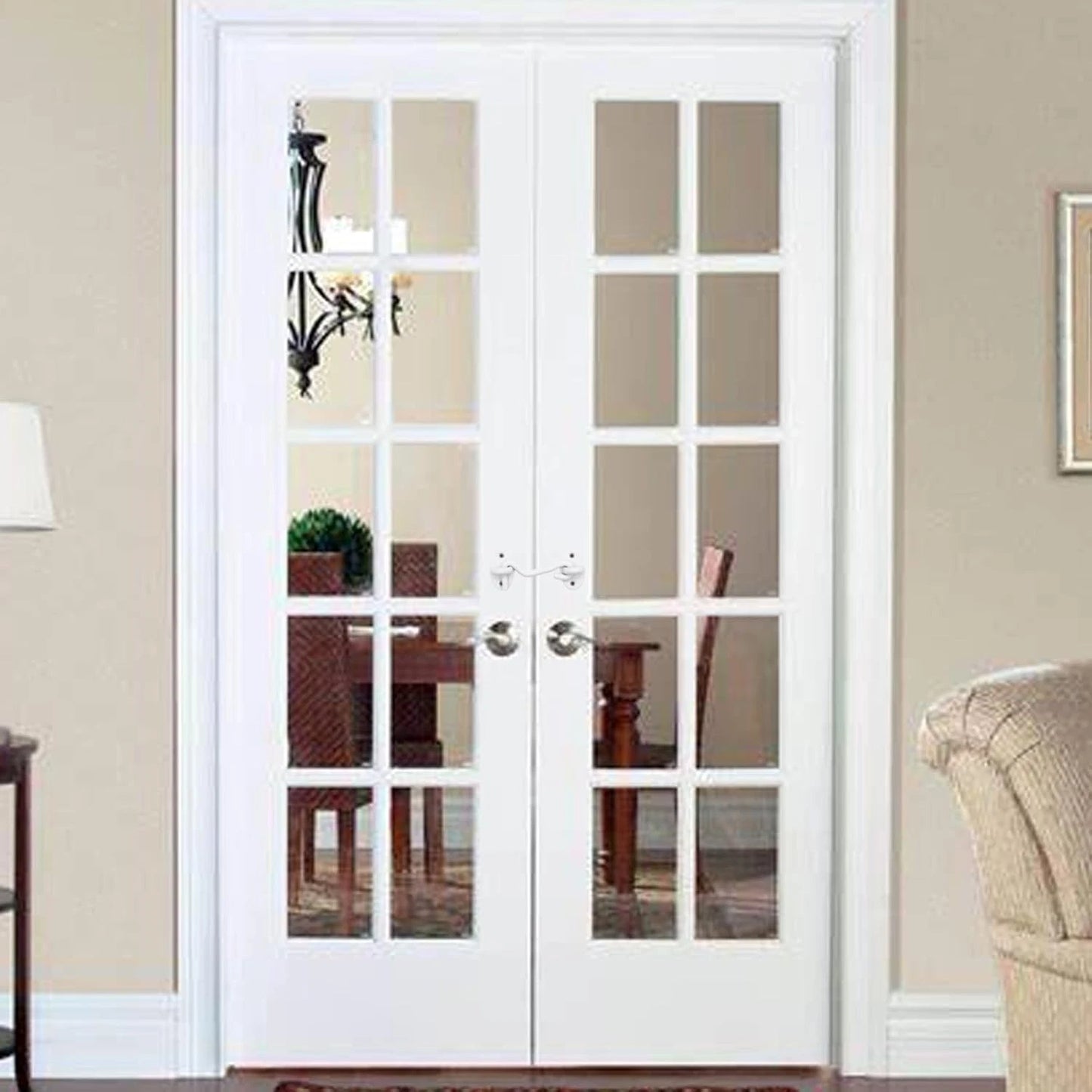 Gate hook lock metal security fitting for home use