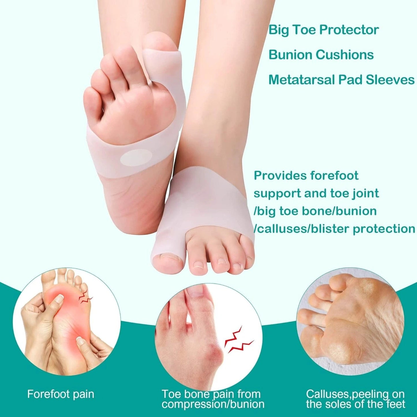 Packaging of metatarsal gel insoles support pads