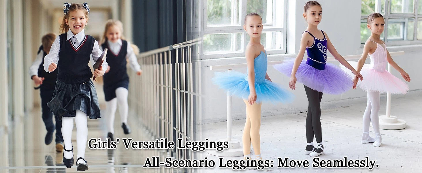 Girls opaque tights worn with school uniform for everyday use
