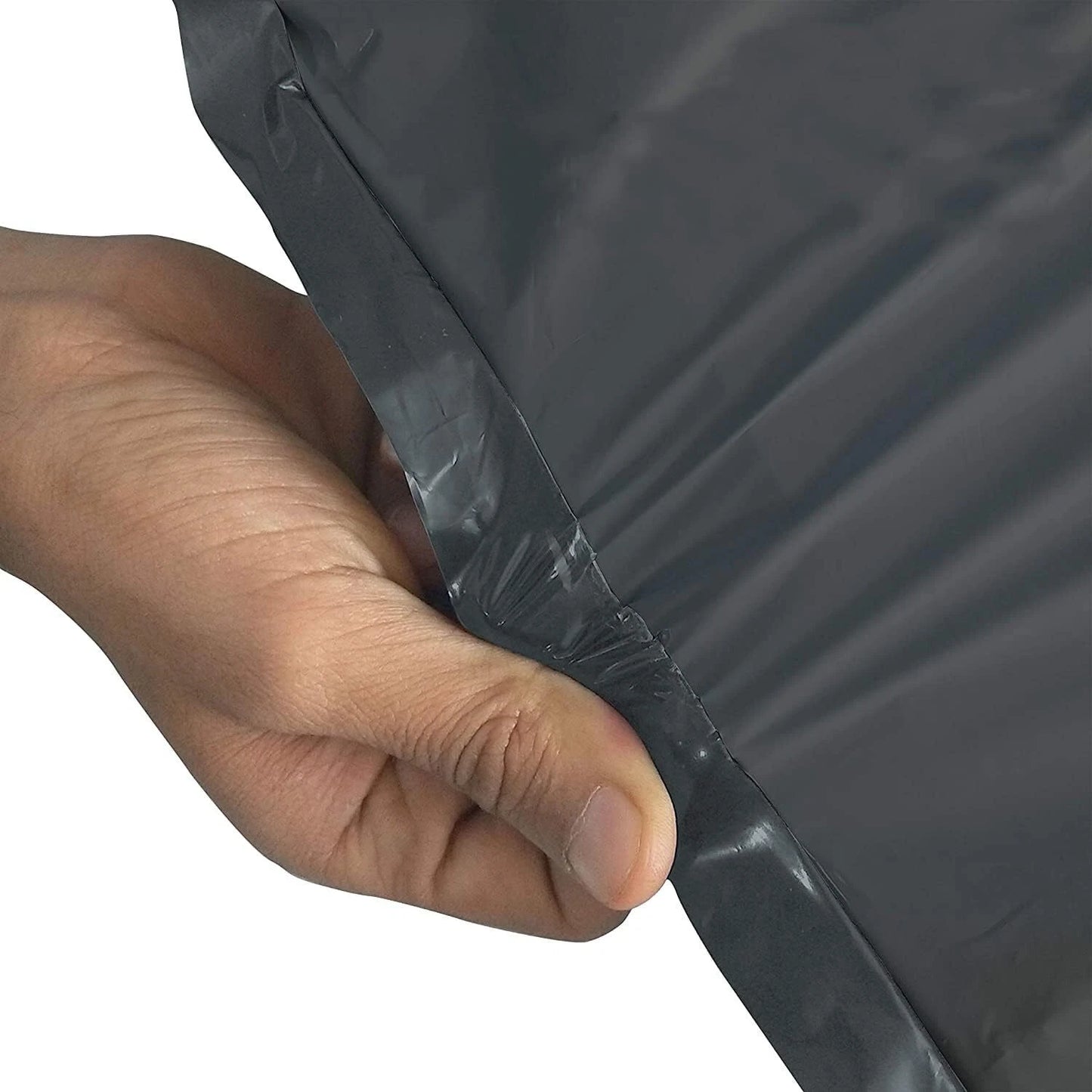 Grey shipping parcel bags made from durable material