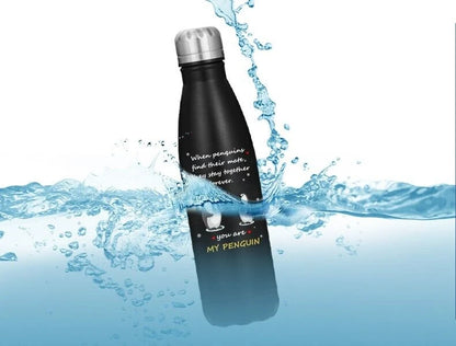 Gym water bottle stainless steel reusable hydration bottle