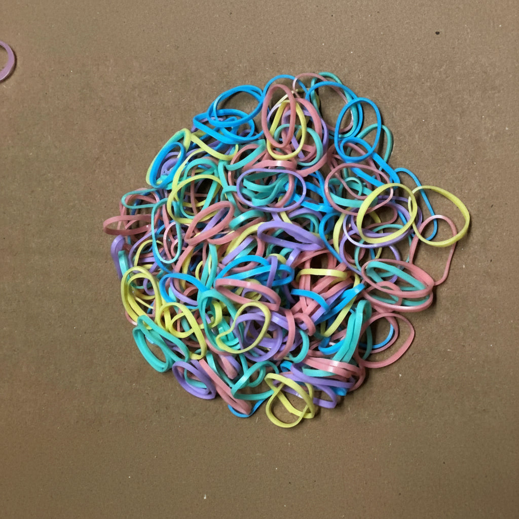 Hair braiding elastic bands in multiple color options