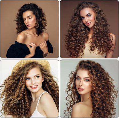Hair curlers plastic rods in assorted sizes for styling