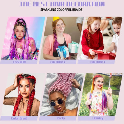 Hair extensions braids used in salon styling UK