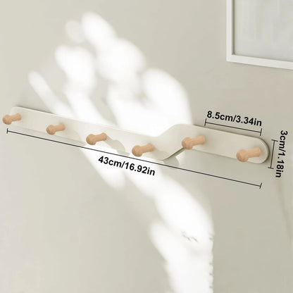 Hallway wall organiser coat rack for neat home storage