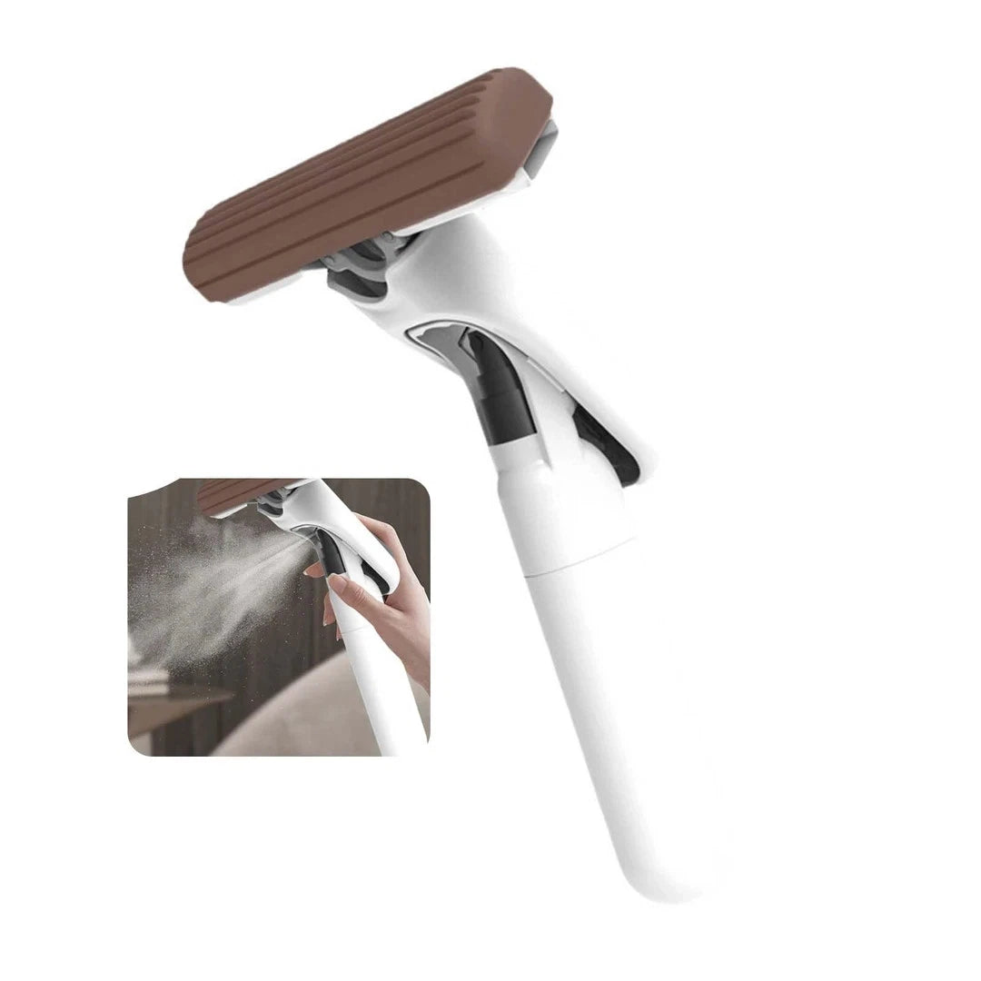 Hand free squeeze mini mop used for cleaning spills