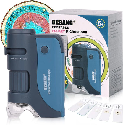 Handheld science microscope used by kids for learning experiments