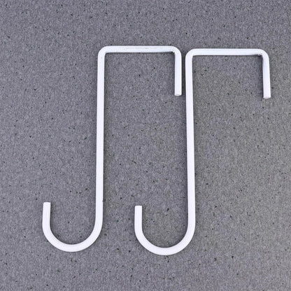 Hanging flowerpot hook used in outdoor garden fence setup