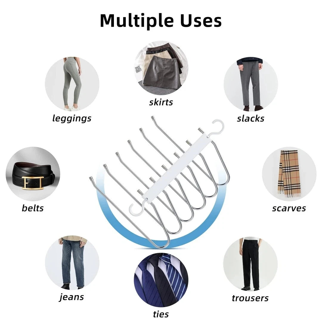 Heavy duty multi layer trouser hanger rack for durable use