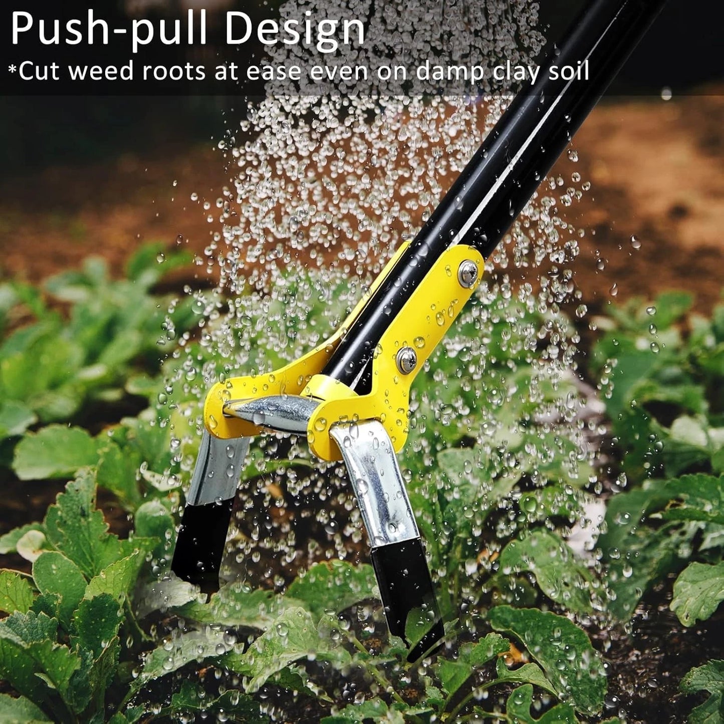 Heavy duty weeder tool used in garden maintenance