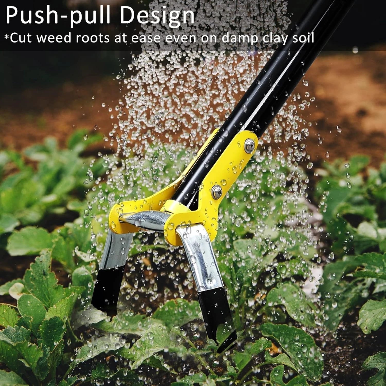 Heavy duty weeder tool used in garden maintenance