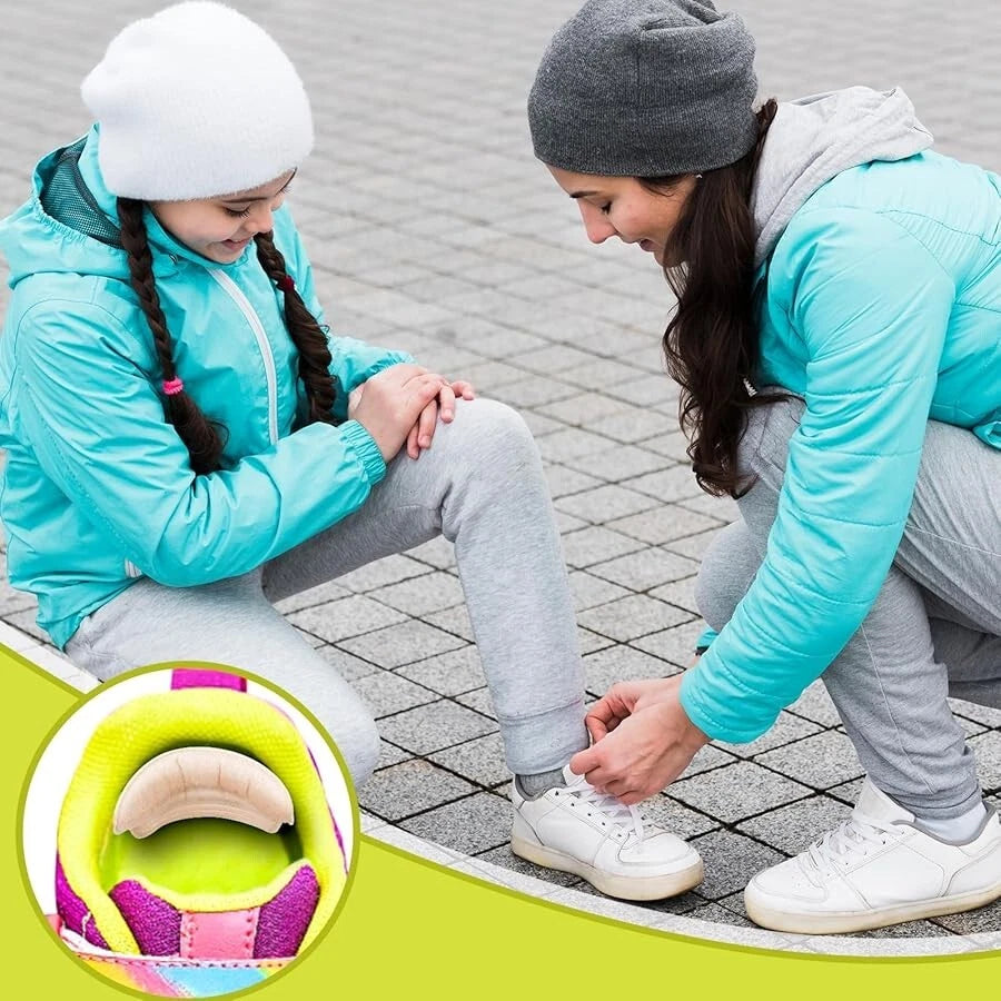 Heel cushion pads preventing blisters and improving walking comfort