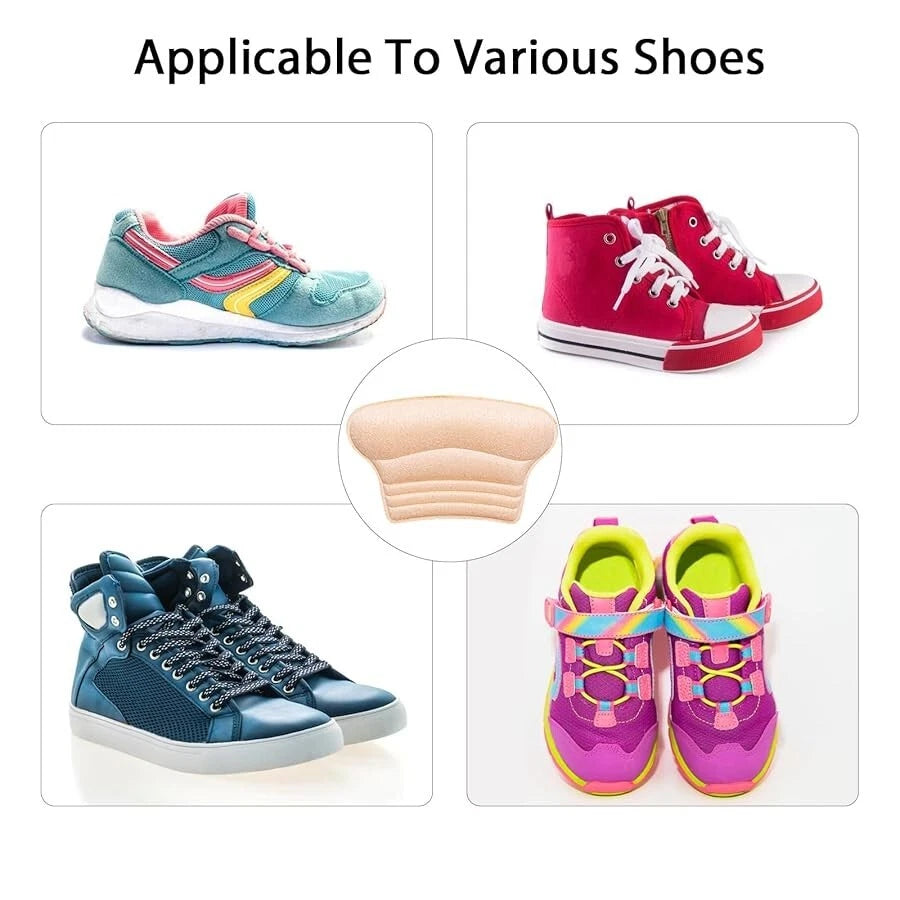 Heel grip pads adjusting shoe fit for better comfort and support