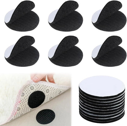 Hook and loop dots rug gripper 50mm anti slip tape
