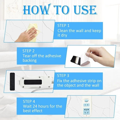 Hook and loop strips packaging with multiple pads included