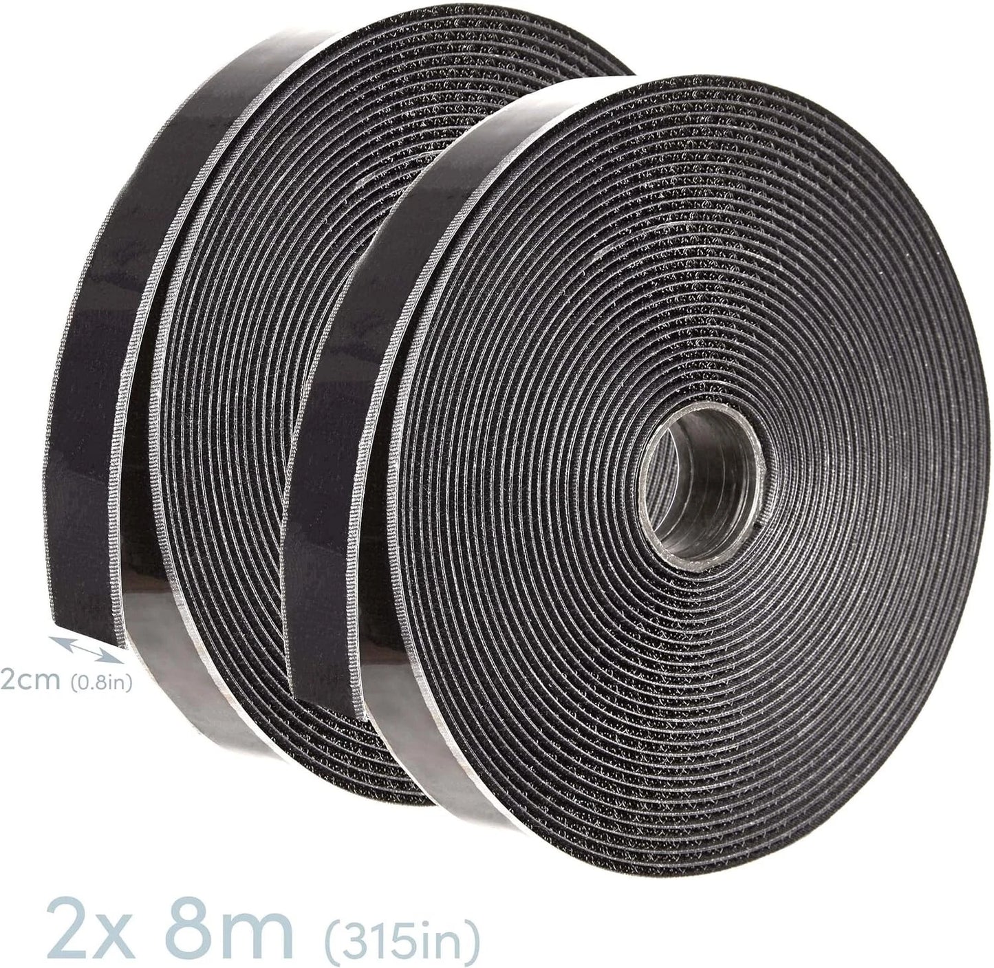 Hook and loop tape 8M heavy duty self adhesive roll