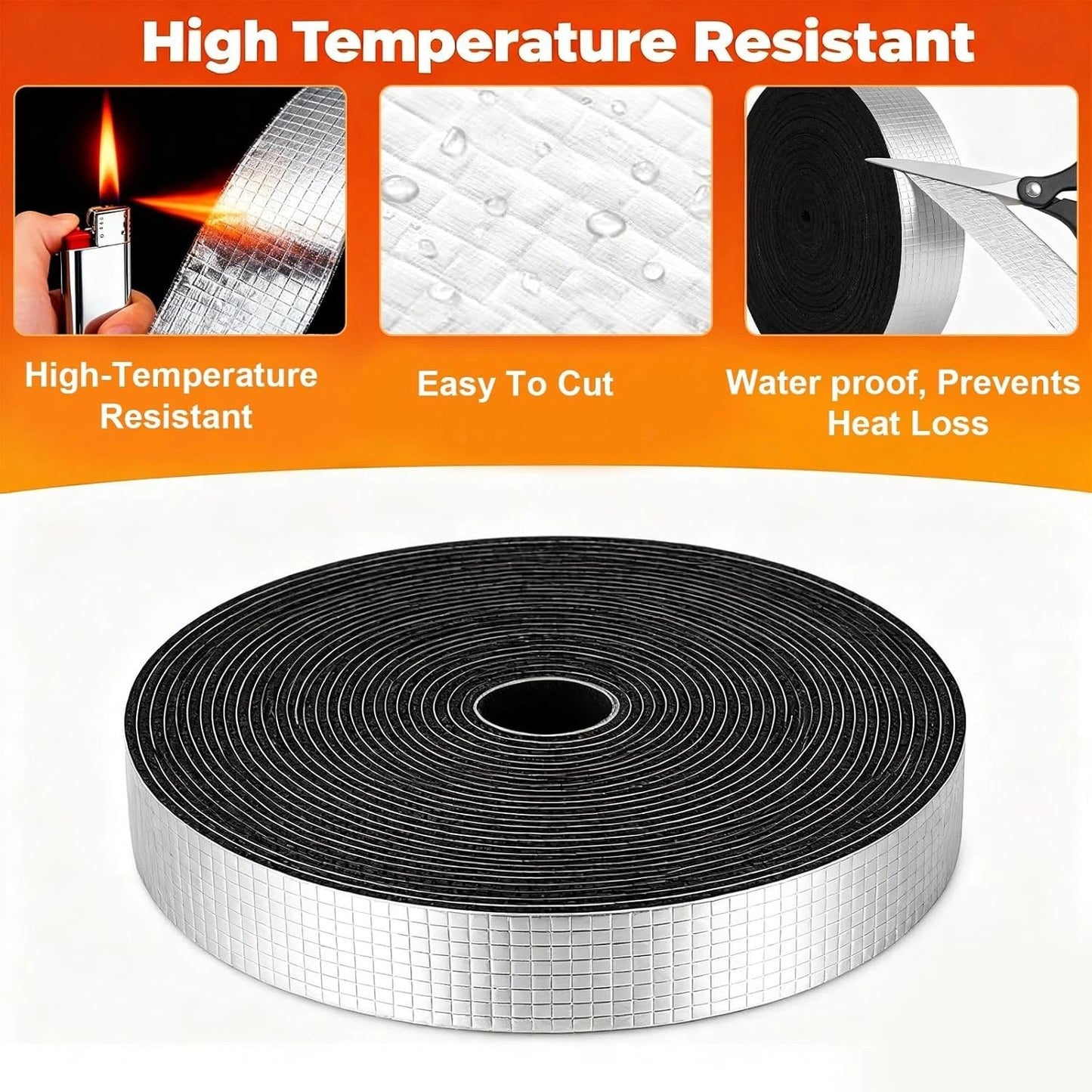HVAC insulation tape used for duct and pipe sealing and protection