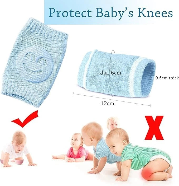 Infant knee protector showing flexible and comfortable fit