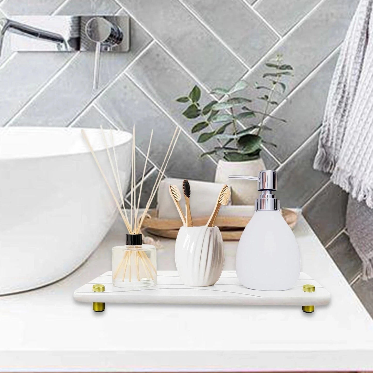 Instant dry sink rack organiser for kitchen and bathroom use