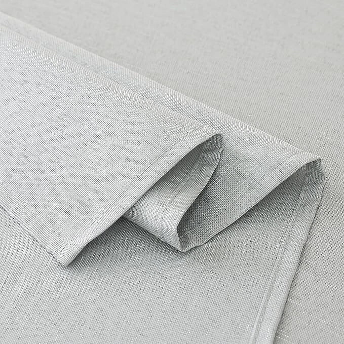 Jacquard table cover used during family dining arrangement