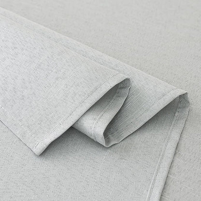 Jacquard table cover used during family dining arrangement