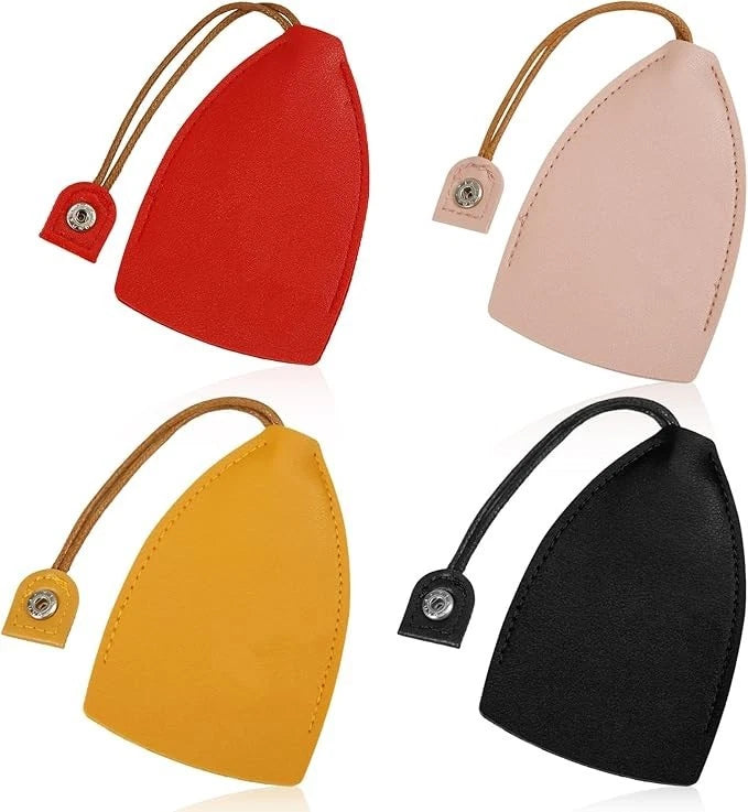 Key fob wallet organizer showing zip closure detail