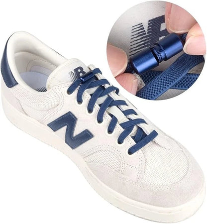 Kids and adults no tie laces in black and white colours