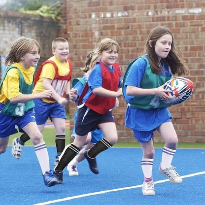 Kids athletic leg support socks used during sports activity