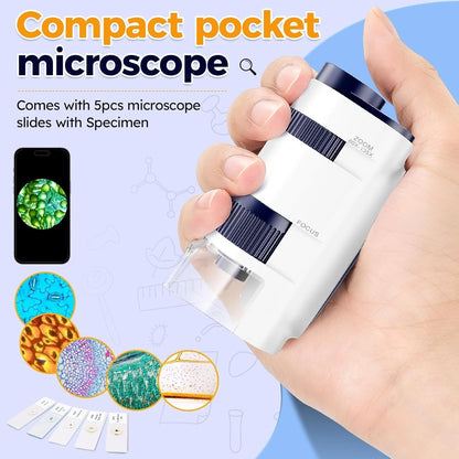 Kids educational microscope used for nature observation