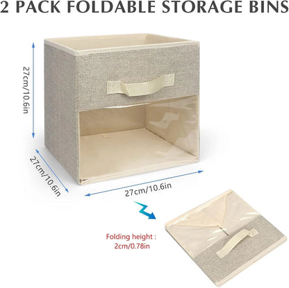 Storage cube boxes used for organizing kids toys