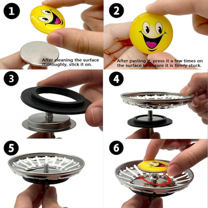 Kitchen basin strainer allowing smooth water flow drainage