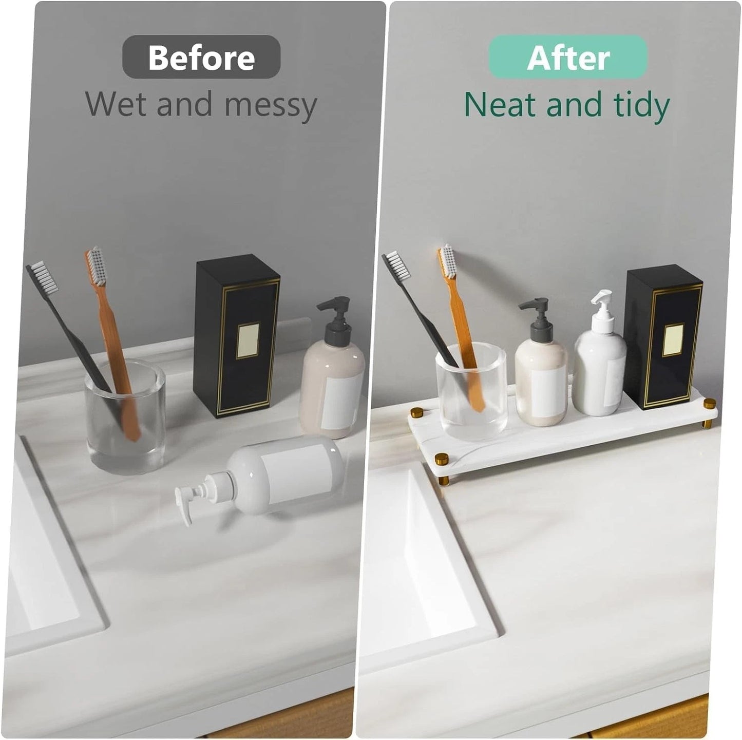 Kitchen bathroom rack with drain storage for wet items
