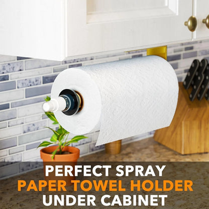 Modern kitchen paper roll dispenser holder for organized storage