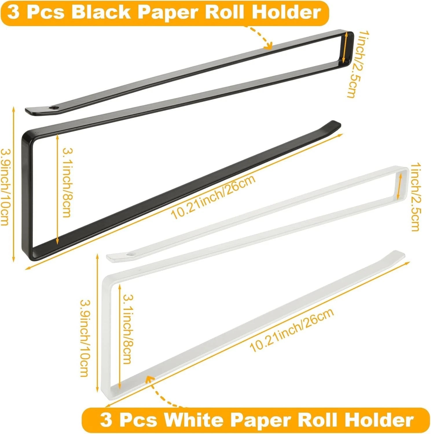 Kitchen roll holder saving counter space in modern kitchen