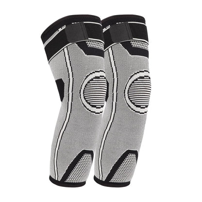 Knee support brace compression sleeve with adjustable support strap