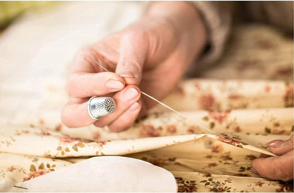 Large eye needle for easy threading with yarn and embroidery thread