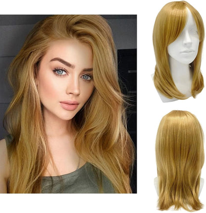 Layered cosplay party wig with natural looking long hair