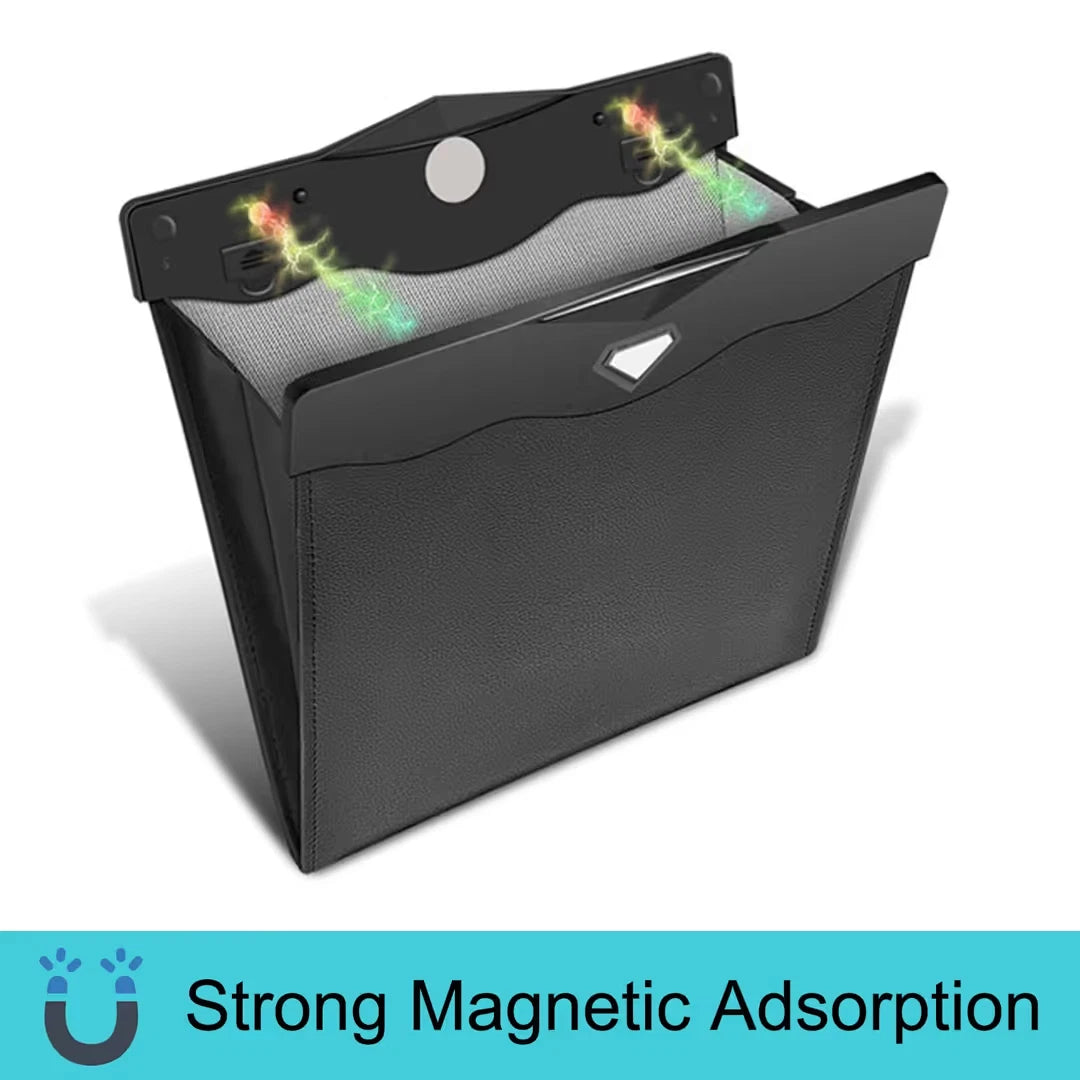 Leak proof car waste storage bag used in vehicle interior