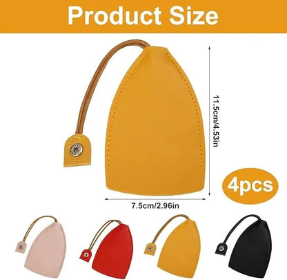Leather key wallet stored inside handbag for easy access