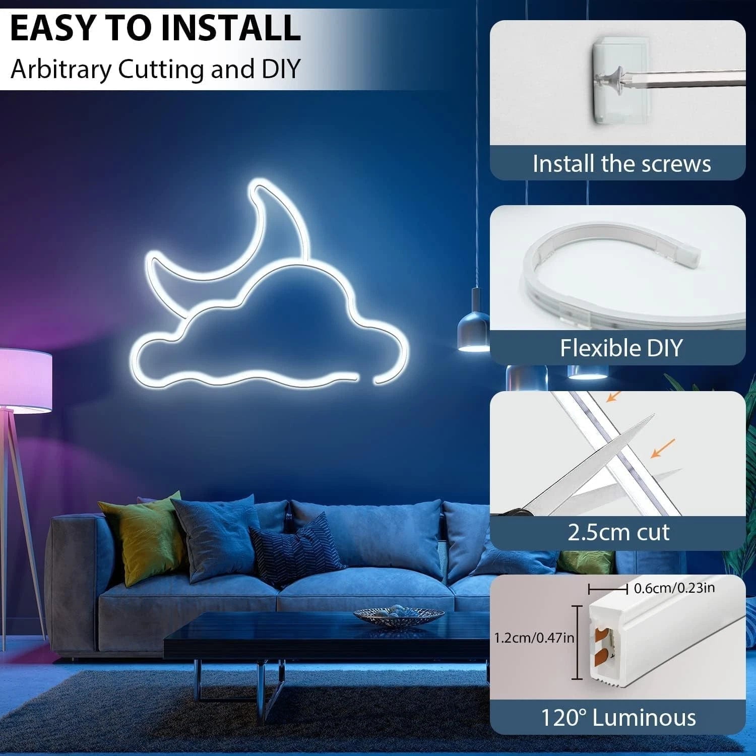 LED mounting clips packaging display included for UK buyers