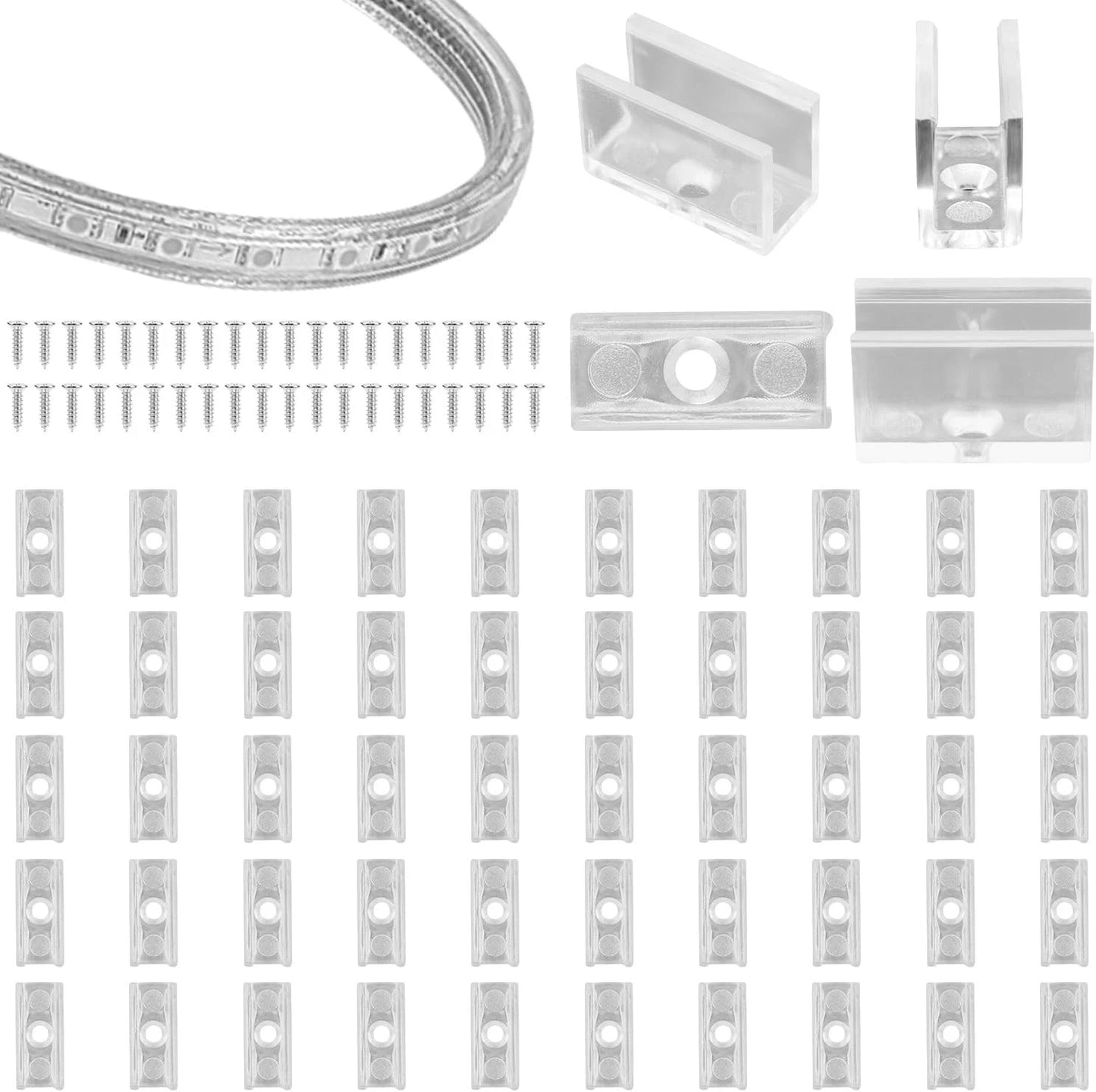 LED neon light mounting clips for 5-6mm strip lighting