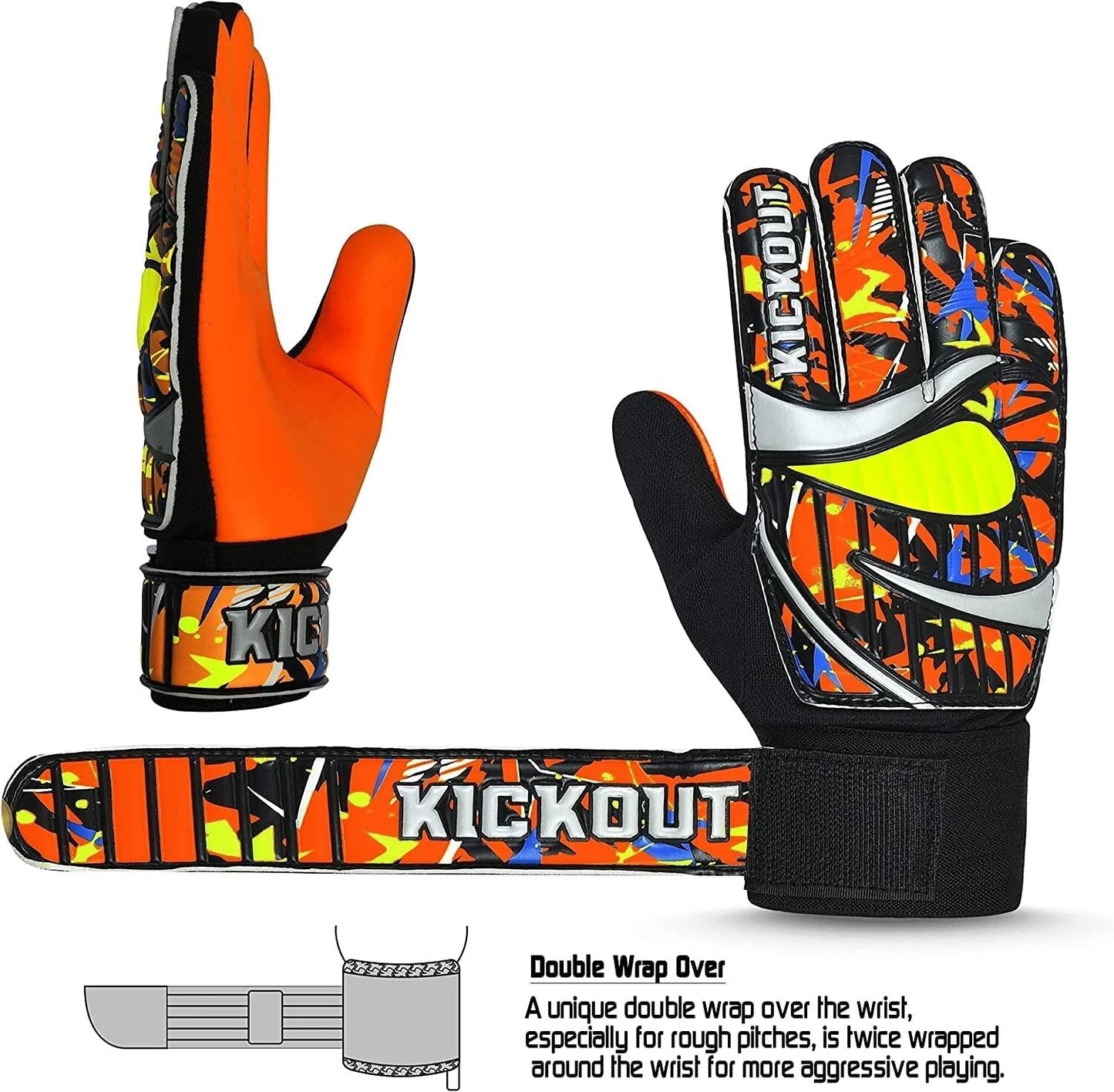 Lightweight goalkeeper gloves designed for fast reactions